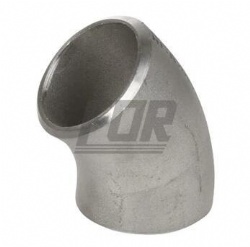 45 Degree Butt Weld Elbow Sch 80, 304/304L Stainless Steel Butt Weld Pipe Fittings